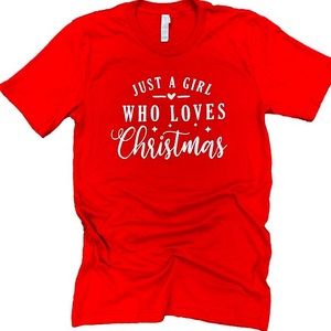 T-shirt for you Girl Loves Christmas Graphic